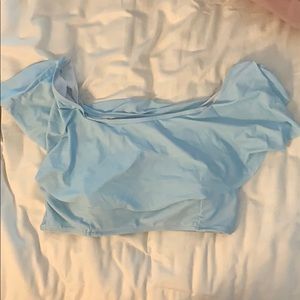 Off the shoulder bikini top